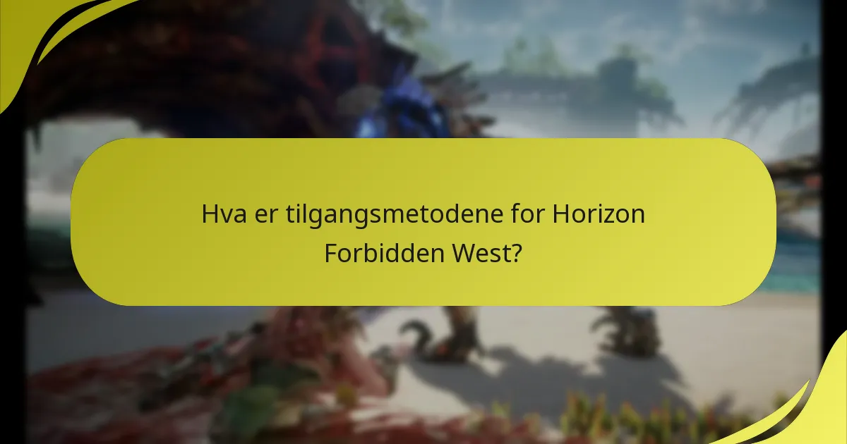 Hvilke kontoinnstillinger er viktige for Horizon Forbidden West?